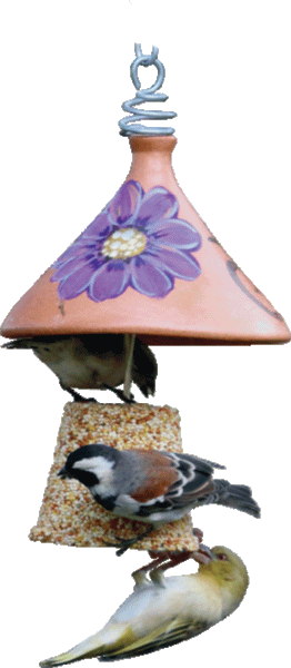 Terracotta Seed Bell Holder